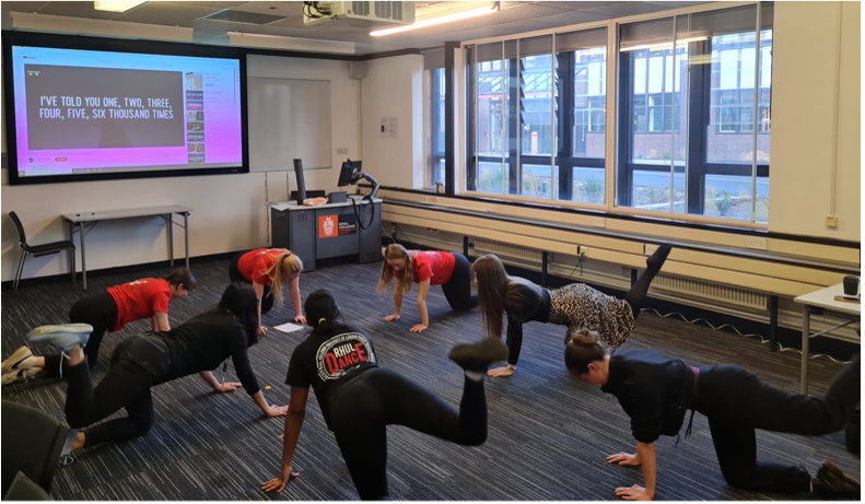 Trying Yoga in the Taster Room 