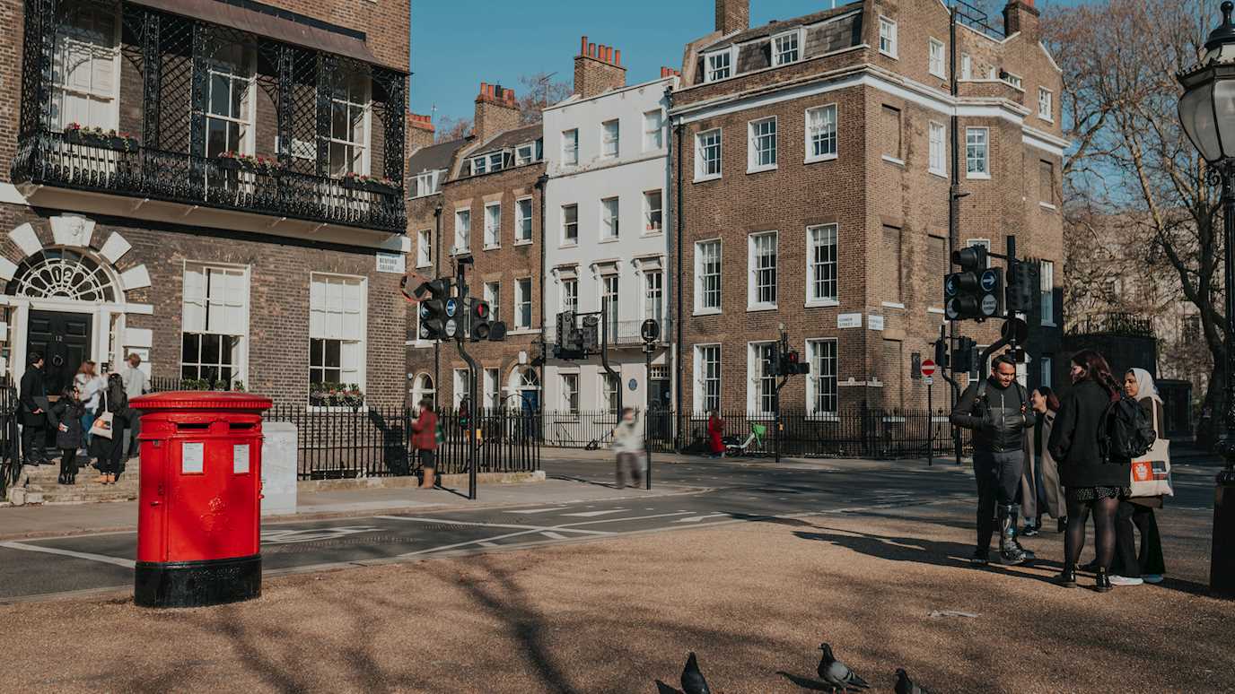 Royal Holloway building at Bedford Square, London