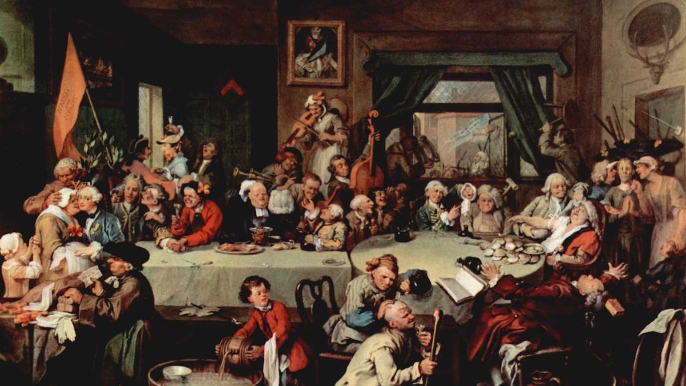 Hogarth An Election Dinner